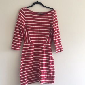 Red and White striped Gap Dress